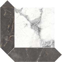 Mos. Cassettone Charme Invisible Grey - Charme Black